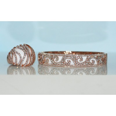 Matching ring and Bangle set