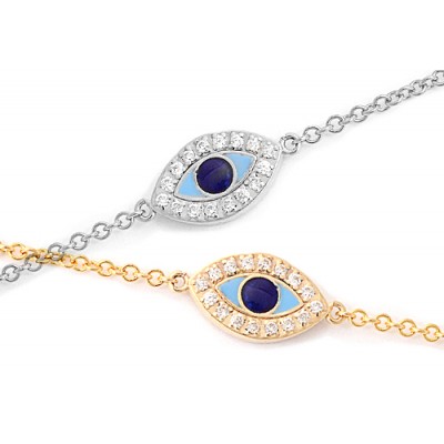Double Up on Evil Eye Bracelet