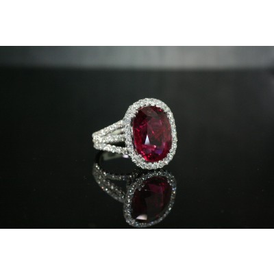 Rubellite ring