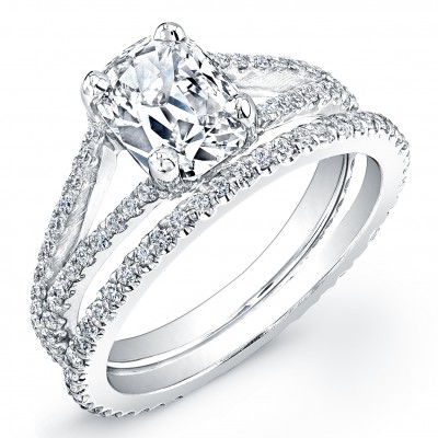 18k White Gold Diamond Wedding Set