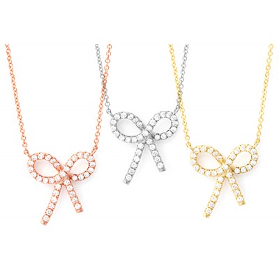 Eternity Bow Necklace