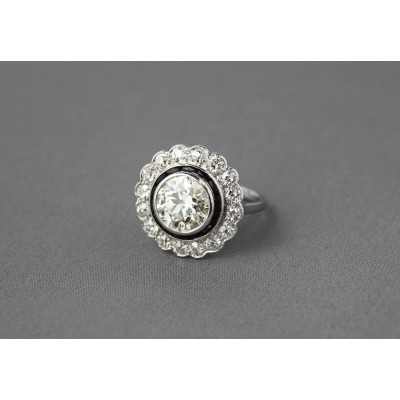 Vintage Diamond Halo Ring.