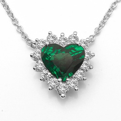 Tsavorite Heart Necklace