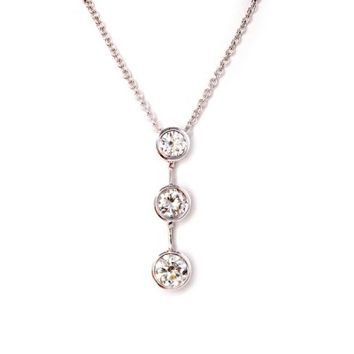 White Gold Diamond Pendant 