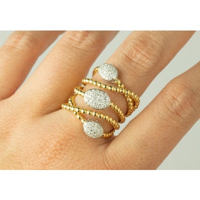 Multistrand Dome Ring