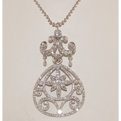 Platinum vintage pendant.