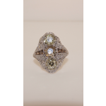 Vintage Platinum Diamond Ring 