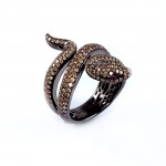 White Gold Snake Ring