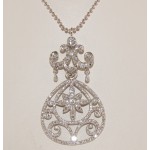 Platinum vintage pendant.