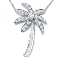 DIamond Palm Tree Necklace