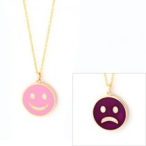 Happy Sad Colored Necklace