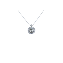18 karat White Gold Diamond Necklace 