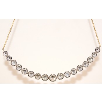 Hand made diamond necklace.
