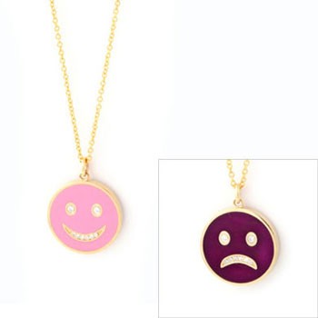 Happy Sad Colored Necklace