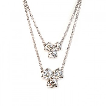 Large and Small Diamond Pendant