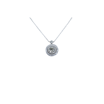 18 karat White Gold Diamond Necklace 