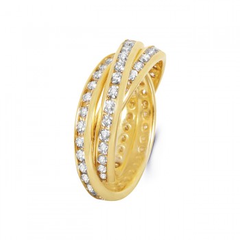 18K Yellow Gold Diamond Band