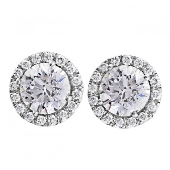 Platinum Diamond Stud Earrings