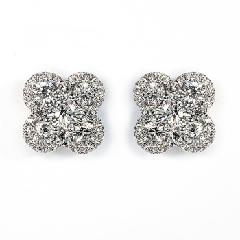 White Gold Diamond Earrings